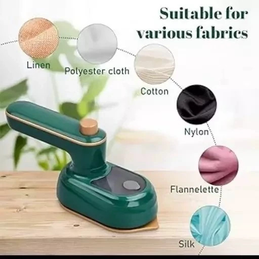 اتو مسافرتی مدل mini electric iron مینی اتو مسافرتی دسته دورانی سبز رنگ اتو لباس کد zF688
