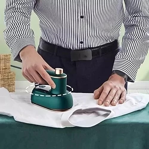 اتو مسافرتی مدل mini electric iron مینی اتو مسافرتی دسته دورانی سبز رنگ اتو لباس کد zF688