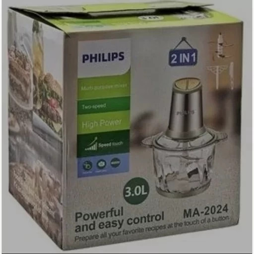 خردکن فیلیپس 3 لیتری- 6 تیغه تیتانیوم طلایی- مدل MA-2024