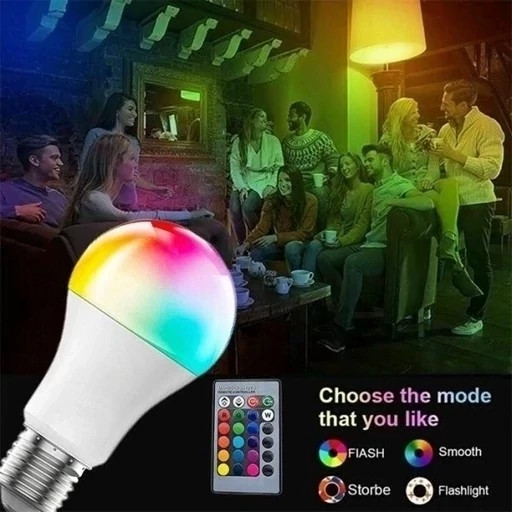 لامپ LED هوشمند کنترل دار مدل RGBW BULB