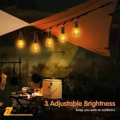لامپ شارژی کمپینگ فیلامنتی قلاب دار مدل CAMPING LAMP HK-169