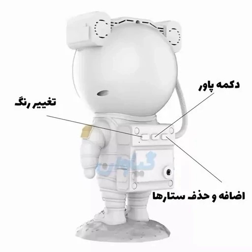 چراغ خواب طرح فضانورد کهکشانی کنتردار