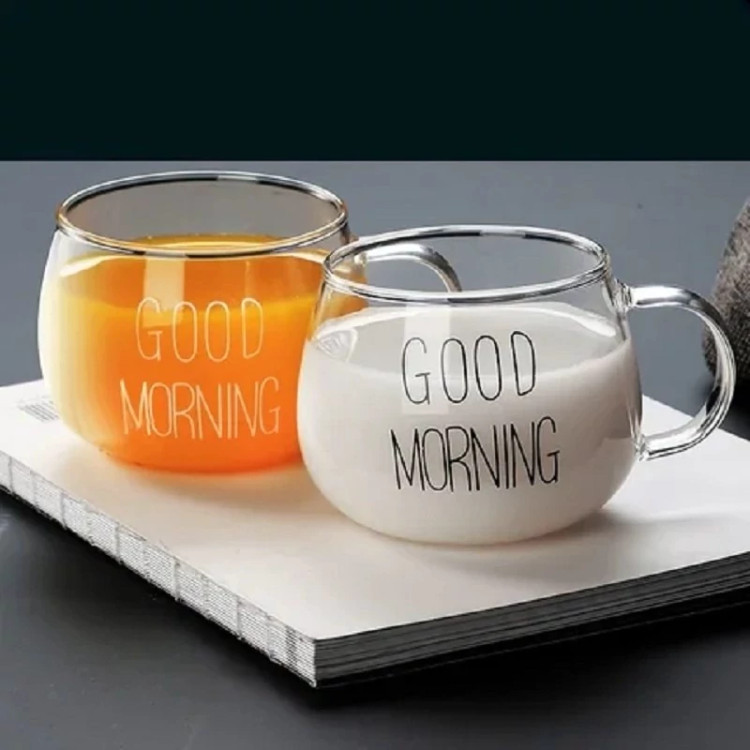 ماگ مدل پیرکس تپل Good Morning