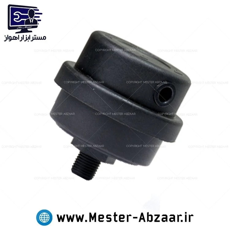 فیلتر هوا کمپرسور باد سایلنت رزوه 1/4 مناسب پمپ های ادون، باس، اینتیمکس و آپ اسپریت و .. بی صدا پلاستیکی مدل filter plas