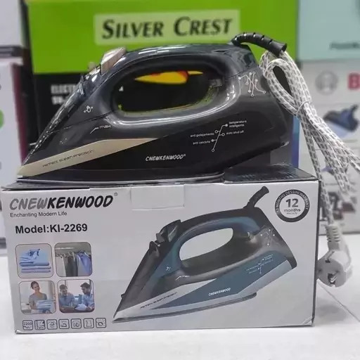 اتو بخار درجه یک کاملاً هوشمند نیو کنوود new kenwood توان 2600 وات کفی سرامیک مخزن بزرگ