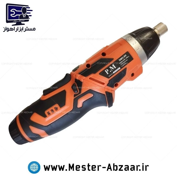 دریل پیچ بند تاشو با لوازم آنکور 3.6 ولت DM 3.6V p.m anchor