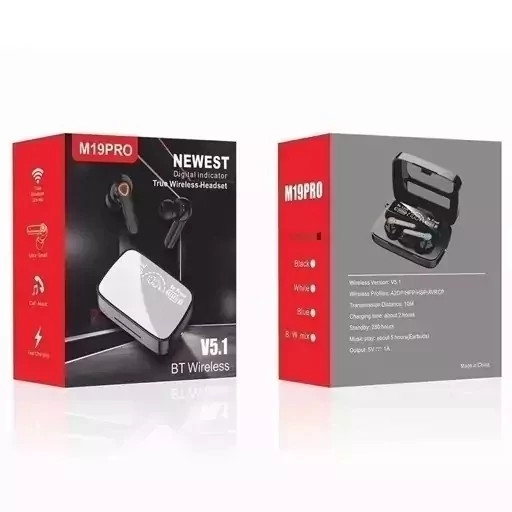 ایرپاد بلوتوثی دارای پاوربانک مدل M19
