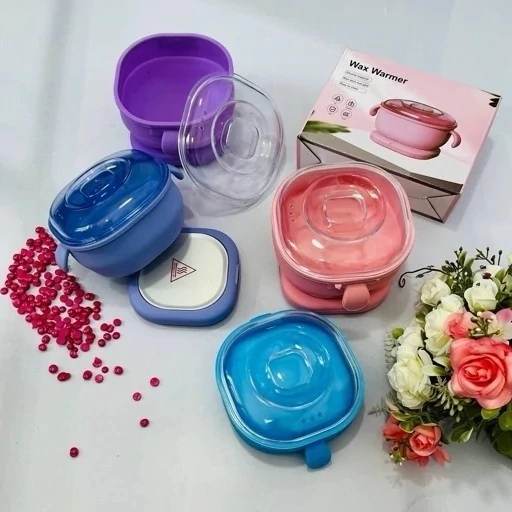 دستگاه وکس سیلیکونی ، موم گرم کن اصلی وارداتی تاشو سلیکونی مربع wax warmer