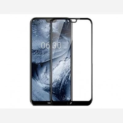 محافظ صفحه نمایش شیشه ای تمام چسب نوکیا Full Glass Screen Protector Nokia 6.1