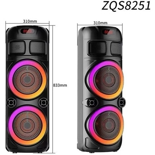 اسپیکر بلوتوثی ZQS8251 + میکروفون و ریموت کنترل