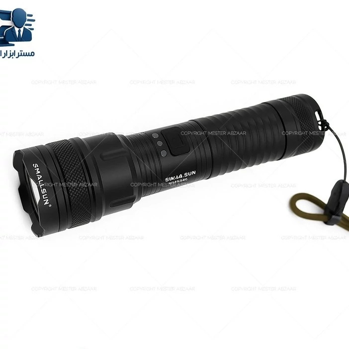چراغ قوه فلزی دستی مسافرتی جیبی شارژی چند حالته زوم دار اسمال سان مدل SMALL SUN ZY-Z08