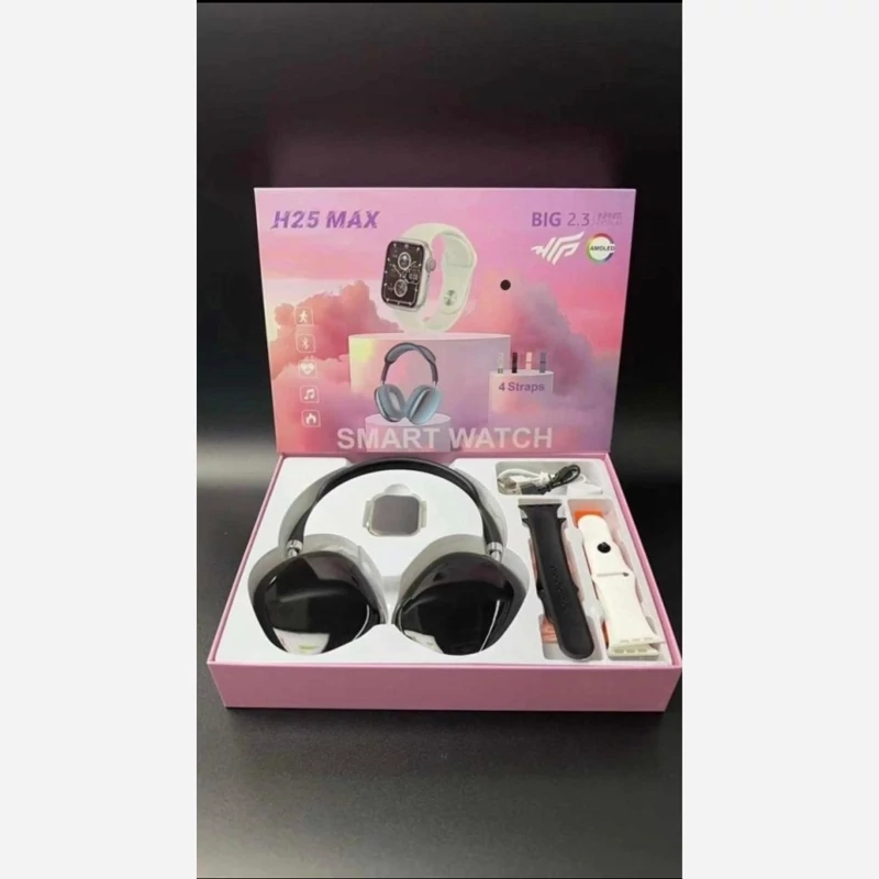 ساعت هوشمند با هدفون H25 max