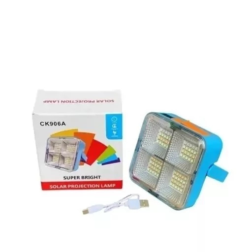 مینی پروژکتور شارژی سولار مدل CK906A