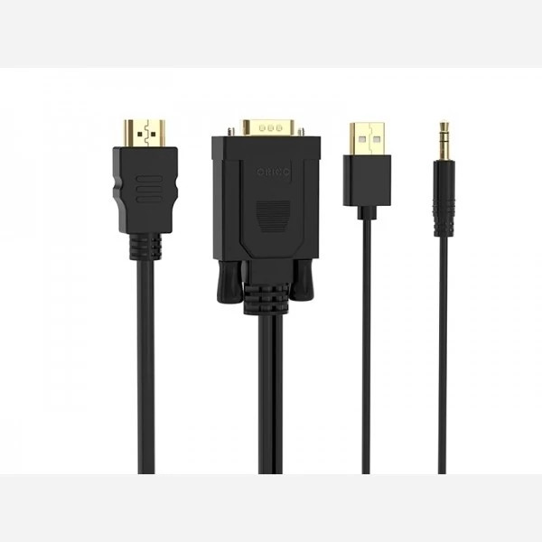 مبدل اچ دی ام آی به وی جی ای و صدا و یو اس بی اوریکو ORICO VGA/HDMI Adapter Cable 1M (XD-VATH) ORICO VGA/HDMI Adapter Ca