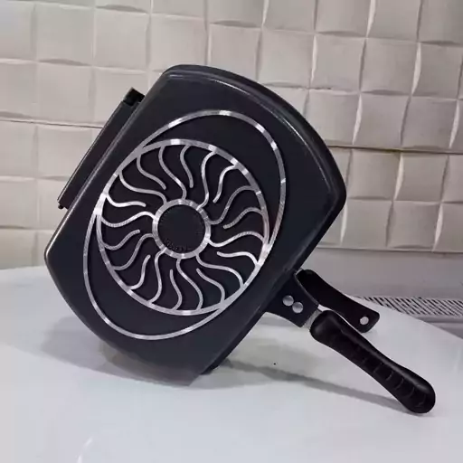تابه دو طرفه دالغا مخصوص گریل بدون روغن چدنی