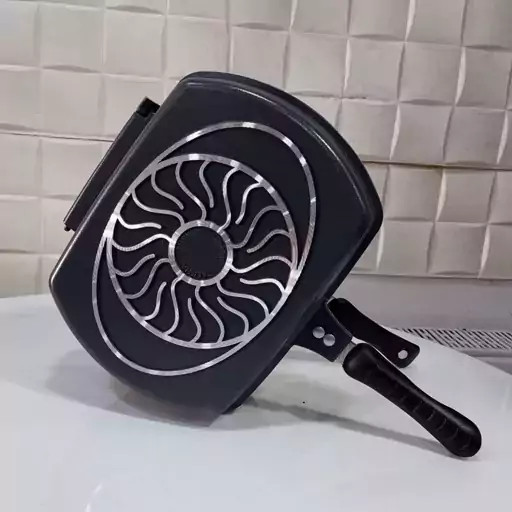 تابه دو طرفه دالغا مخصوص گریل بدون روغن چدنی