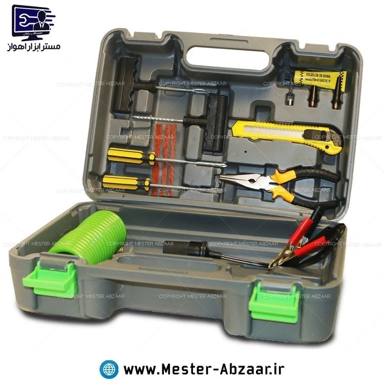 پمپ باد فندکی ماشین قابلیت اتصال به برق شهری قابل انتخاب دو سیلندر برند پی ای پی PAP مدل P.A.P AC-1502 با لوا