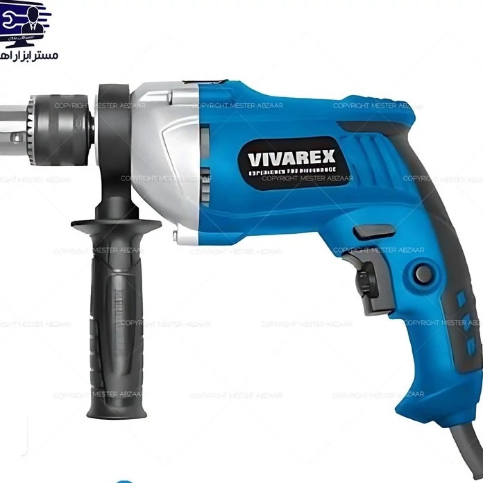 دریل 13 چکشی 810 وات ویوارکس کلید گازی نیم تنه فلزی دیمردار کد 8113 مدل VIVAREX VR8113-ID 12