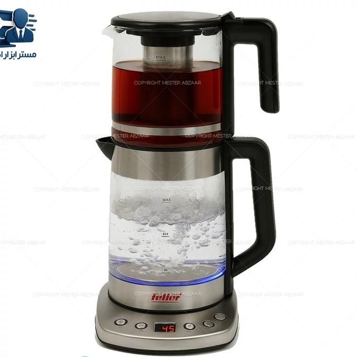 چای ساز دو طبقه 2200 وات 3.7 لیتری دیجیتال فلر آلمان مدل Feller Germany PRO TS-210