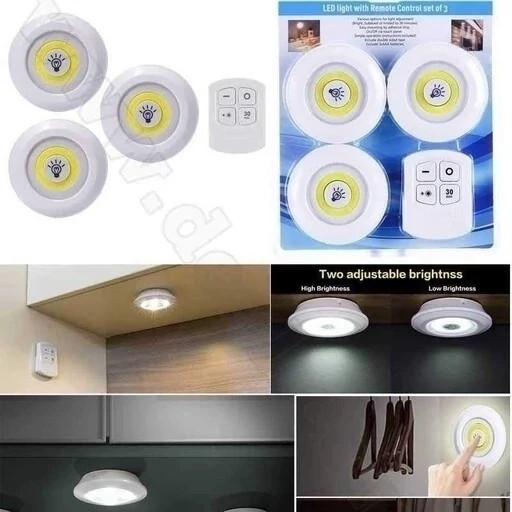 چراغ زیرکابینتی ریموت دار سه تایی