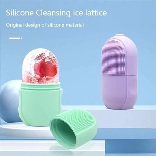ماساژور یخی و فیس واش سیلیکونی صورت و بدن SILICONE CLEANSING ICE LATTICE