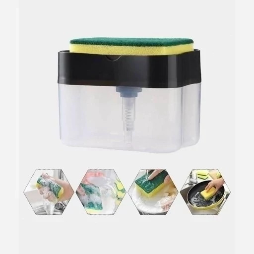 پمپ مایع ظرف شویی Soap Pump Sponge Caddy