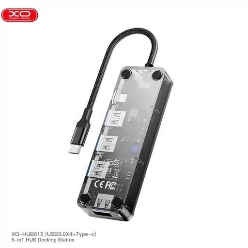 هاب 5 پورت تایپ سی ایکس او HUB015