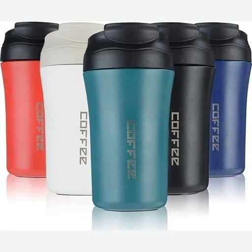 ماگ سفری coffee دو درب گنجایش 0.380 لیتر ( کد 10 )