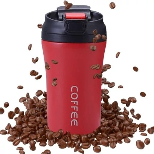 ماگ سفری coffee دو درب گنجایش 0.380 لیتر ( کد 10 )