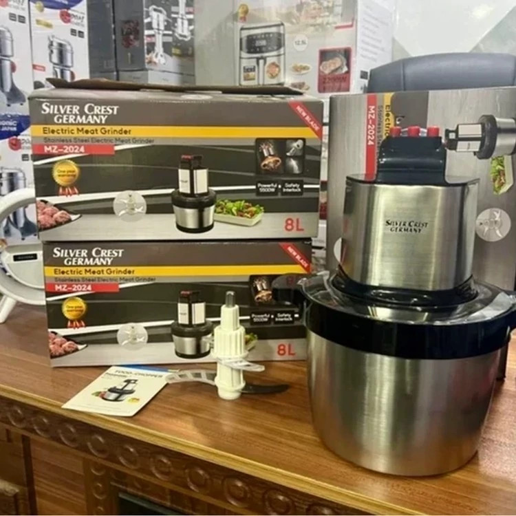 خردکن صنعتی سیلور کرست- ظرفیت 8 لیتری- قدرت 5500W وات- مدل MZ t2024