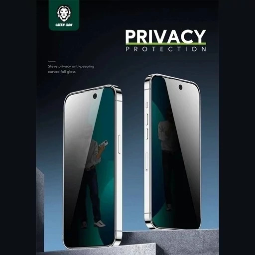 گلس پرایوسی آیفون 15 پرو گرین لاین GN9HSPY15PBK