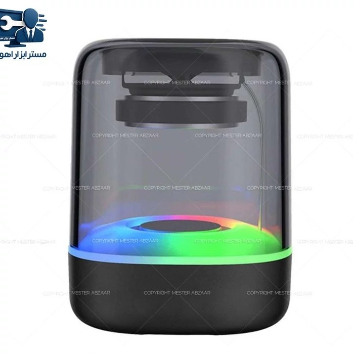 اسپیکر بلوتوثی قابل حمل 7 رنگ RGB شارژی مسافرتی مدل E-3061