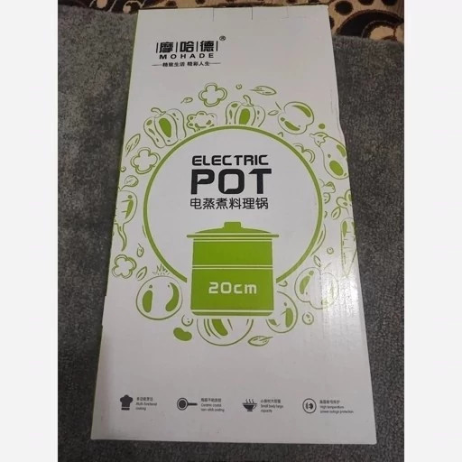پلوپز و بخار پز تک نفره دانشجویی سایز 20electric pot