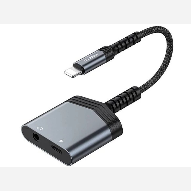 مبدل لایتنینگ به پورت شارژ لایتنینگ و جک 3.5 میلی متری صدا رسی RDS-A17 Recci