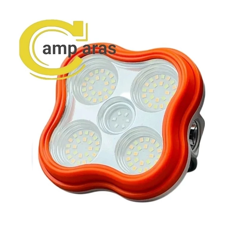 پروژکتور شارژی خورشیدی کینساچ KINSACH 5LED 1COB چراغ قوه دار مدل YY-9031