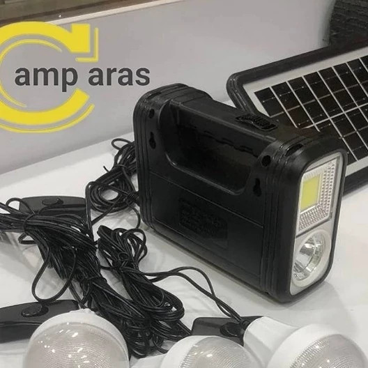 سیستم شارژی خورشیدی چراغ قوه GD-8017 COB
