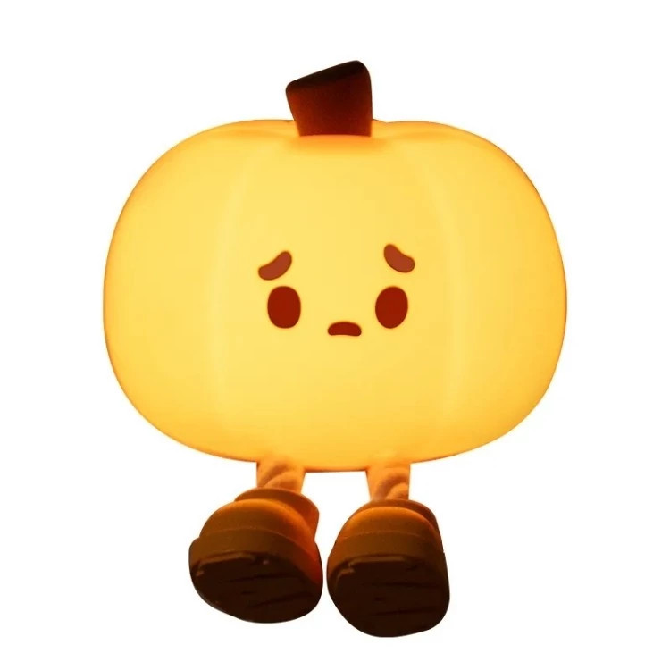 چراغ خواب سیلیکونی طرح کدو تنبل Pumpkin design silicone night light