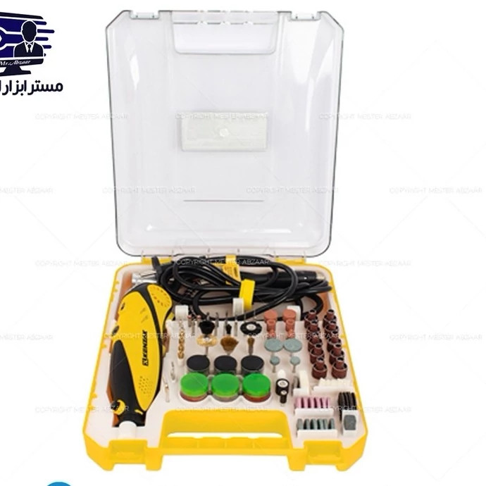 فرز انگشتی حکاکی مینیاتوری 212 پارچه کنزاکس مدل KENZAX KDG-3535