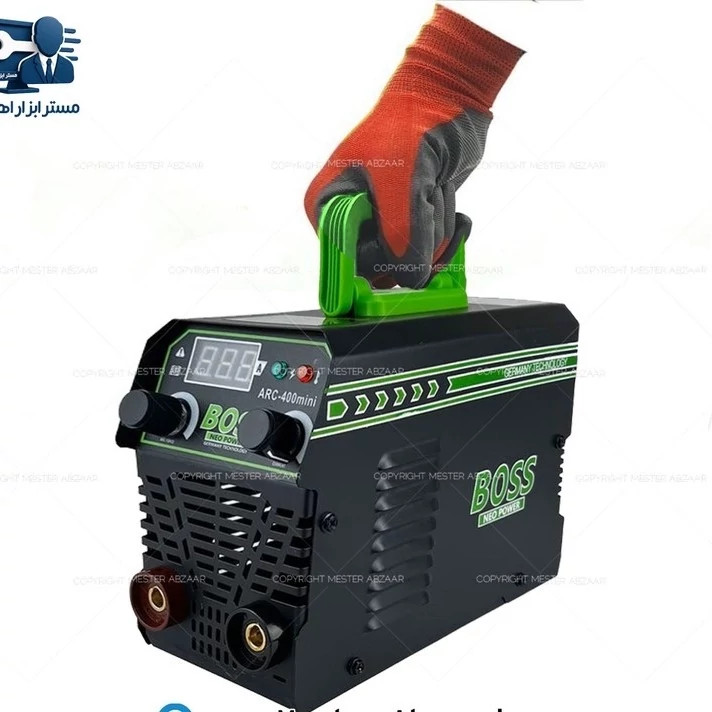 اینورتر 400 آمپر مینی دیجیتال سبز مشکی باس تحت لیسانس آلمان مدل BOSS ARC-400MINI GREEN