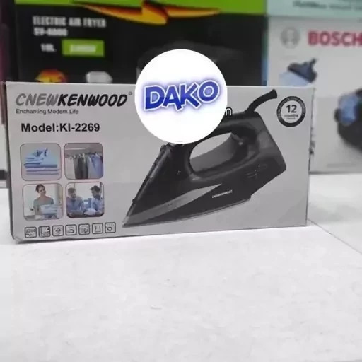 اتو بخار درجه یک کاملاً هوشمند نیو کنوود new kenwood توان 2600 وات کفی سرامیک مخزن بزرگ 000