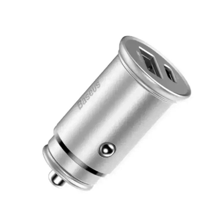 شارژر فندکی باسئوس مدل Square Metal PPS CCALL-YS01 Circular با توان 30 وات