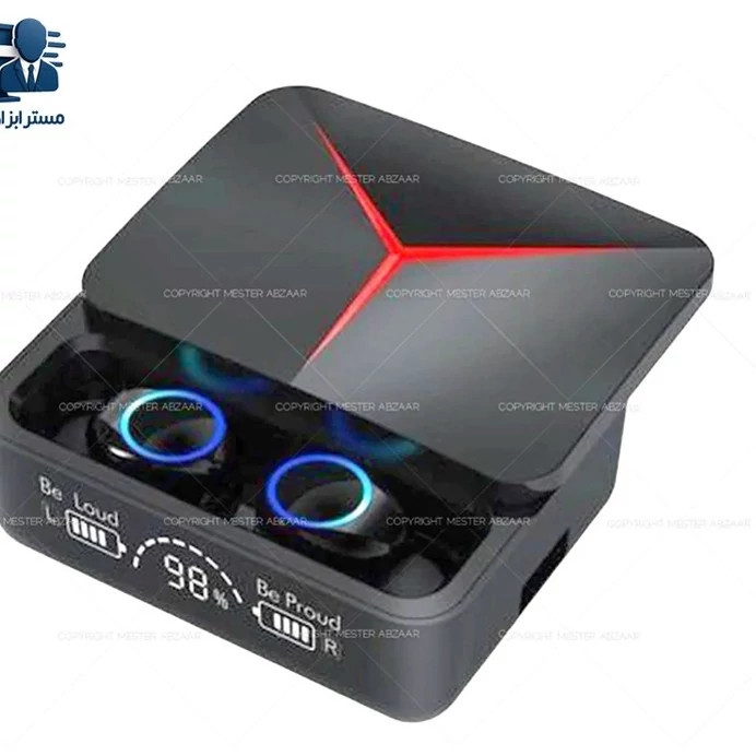 ایرپاد بی سیم بلوتوثی و پاوربانک با مانیتور اقتصادی مدل M90 Pro