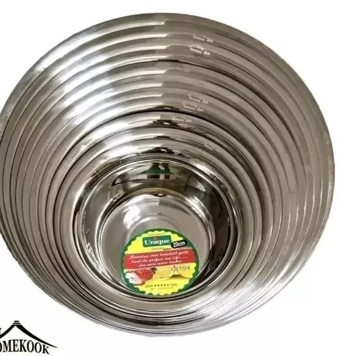 سرویس لگن یونیک آلمان 5 پارچه استیل ضخیم کیفیت عالی