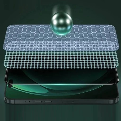 گلس پرایوسی آیفون 16 پرو سه بعدی گرین GN3DSIL16PBK
