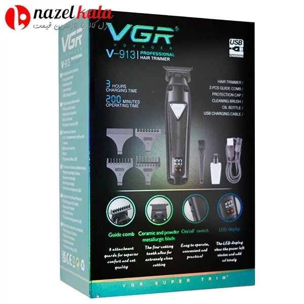 ماشین اصلاح و خط زن وی جی آر مدل V-913