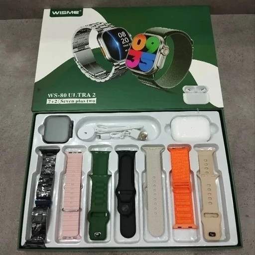 پک ساعت هوشمند و ایرپاد مدل Wisme WS-80 ultra