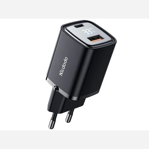 شارژر دیواری 2 پورت 20 وات به همراه کابل تایپ سی به لایتنینگ مک دودو MCDODO C1952 Hydrogen Series 20W Charger Typ...