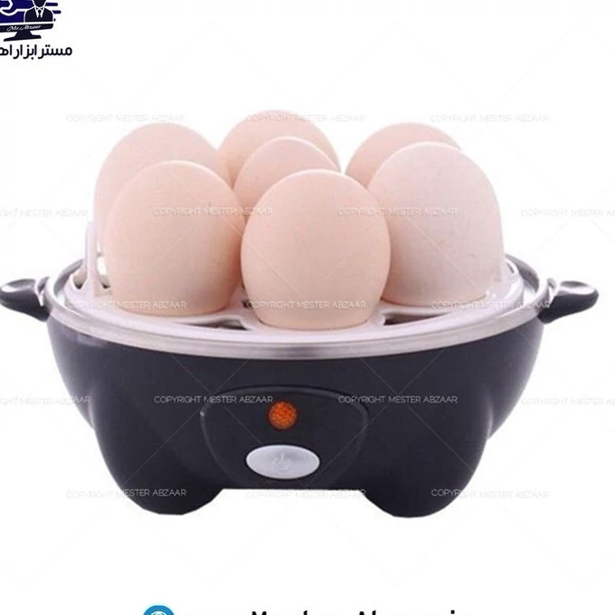 تخم مرغ آب پز کن درب استیل 360 وات مخزن 7 عددی فوما ژاپن خانگی تخم مرغ پز مدل FUMA JAPAN FU-853