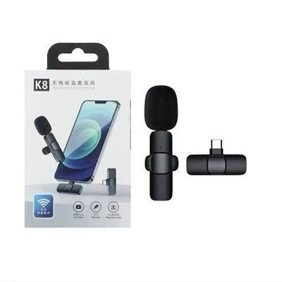 میکروفون یقه ای بی سیم تایپ C مدل K8