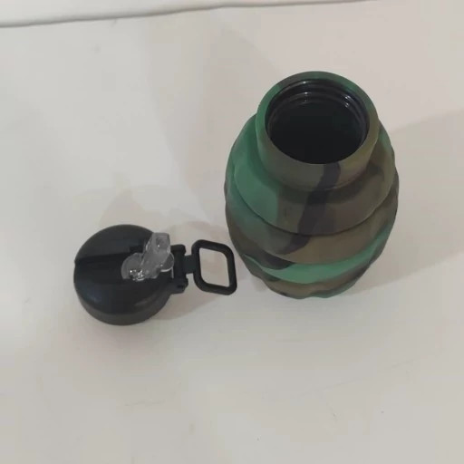 قمقمه ی سیلیکونی نارنجکی تاشو